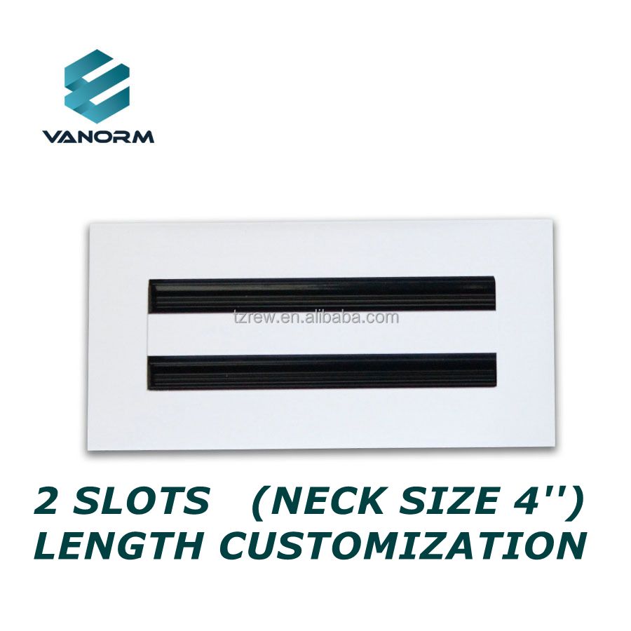 Linear Slot Diffuser Decorative Aluminum Linear Air Diffuser Ceiling Ac Vent Cover White Register Grille - Bild 3
