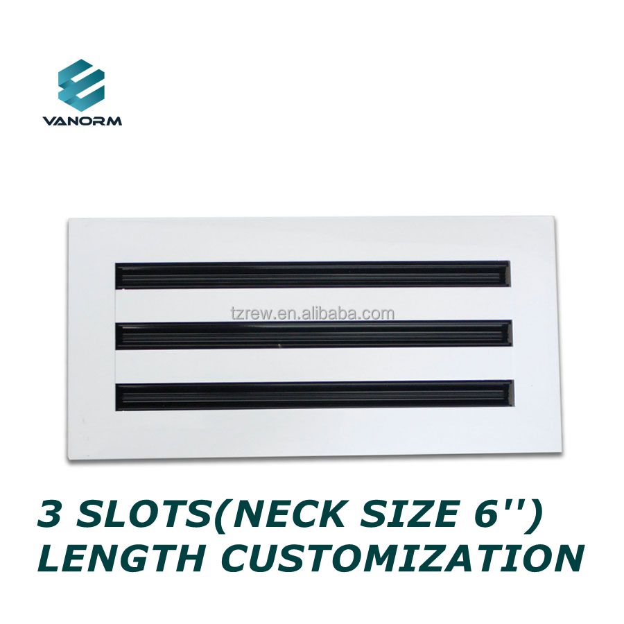 Linear Slot Diffuser Decorative Aluminum Linear Air Diffuser Ceiling Ac Vent Cover White Register Grille - Bild 4
