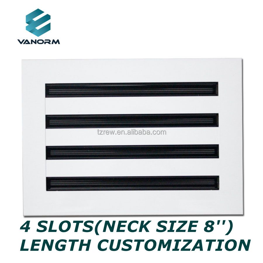 Linear Slot Diffuser Decorative Aluminum Linear Air Diffuser Ceiling Ac Vent Cover White Register Grille - Bild 5