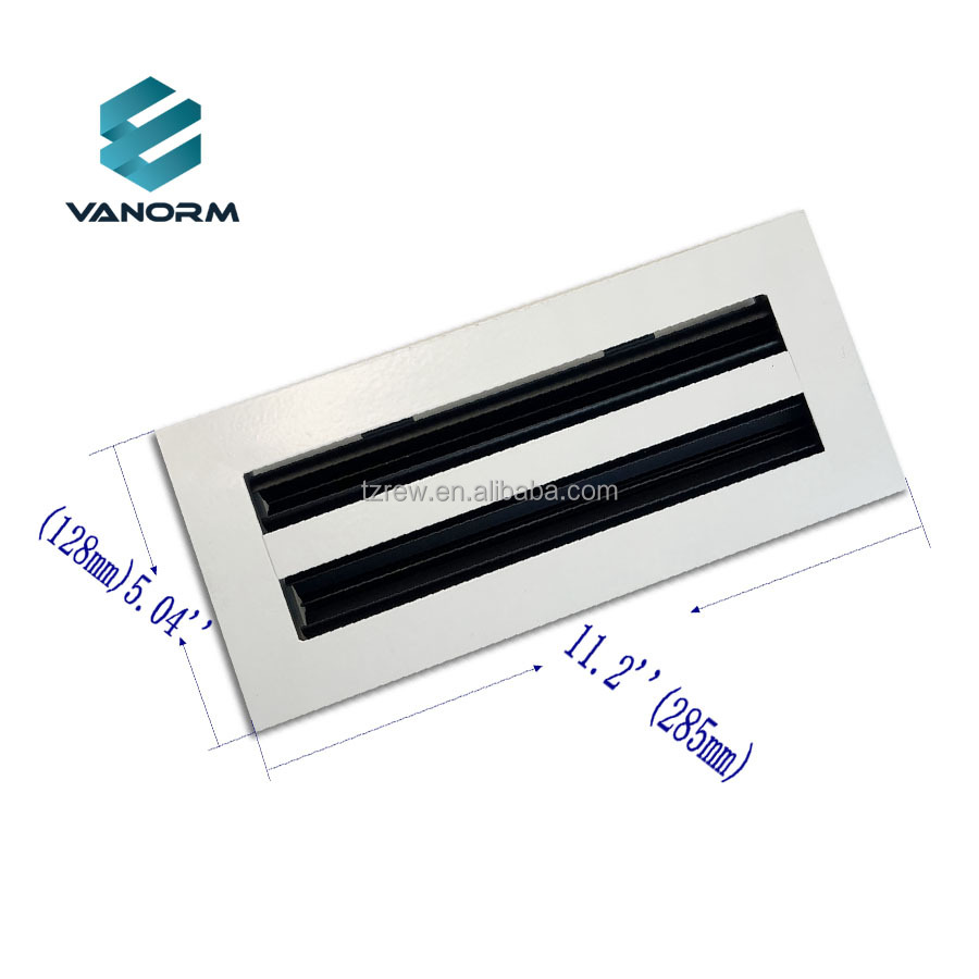 Hvac System 2 Slot Linear Slot Diffuser Ceiling Adjustable Blade Return Air Grille 10*4" - ภาพ 3