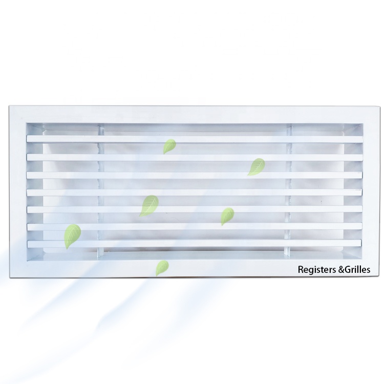 Modern 12x4.8" AC Aluminum Alloy Registers &Grilles for Ceiling Walls Modern Linear Slot Diffuser Linear Bar Grilles