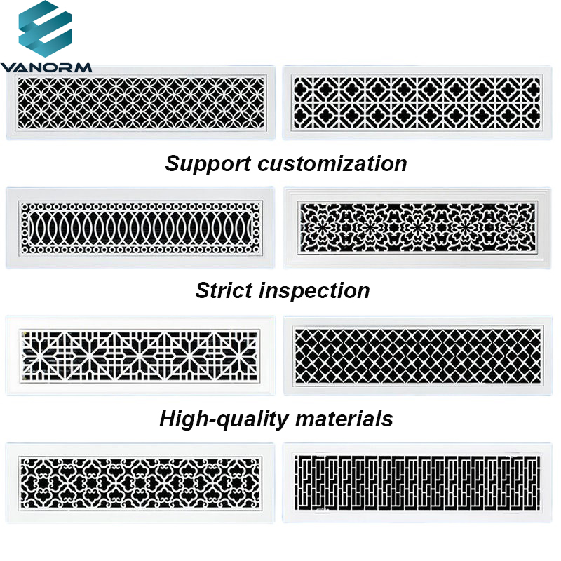 Modern Design Central Air Conditioning Carved ABS Louver Decorative Return Air Custom Grille Radiator Cover - Image 4