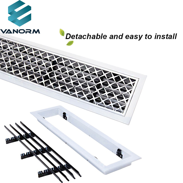 Modern Design Central Air Conditioning Carved ABS Louver Decorative Return Air Custom Grille Radiator Cover - Image 6