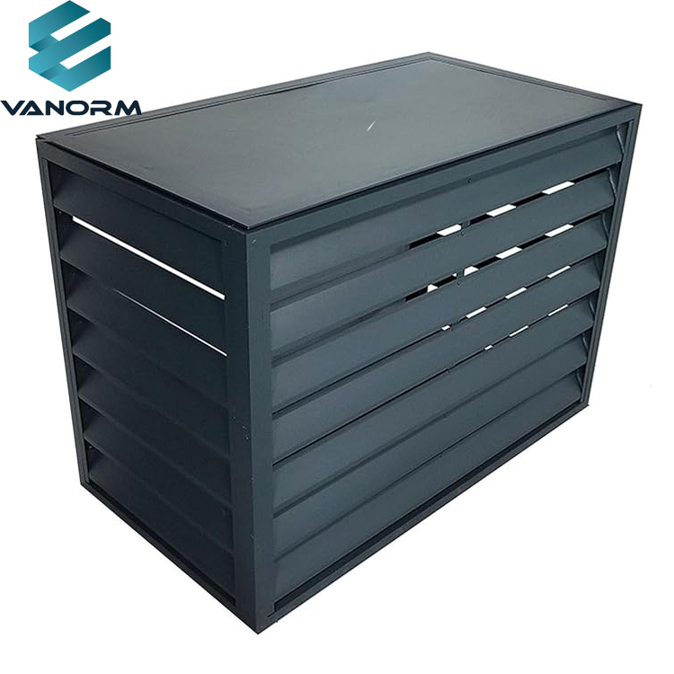Air Conditioner Rack Aluminum Air Conditioner Fence Screen Outdoor Plant Display Rack Top Deepened Planter for Outside