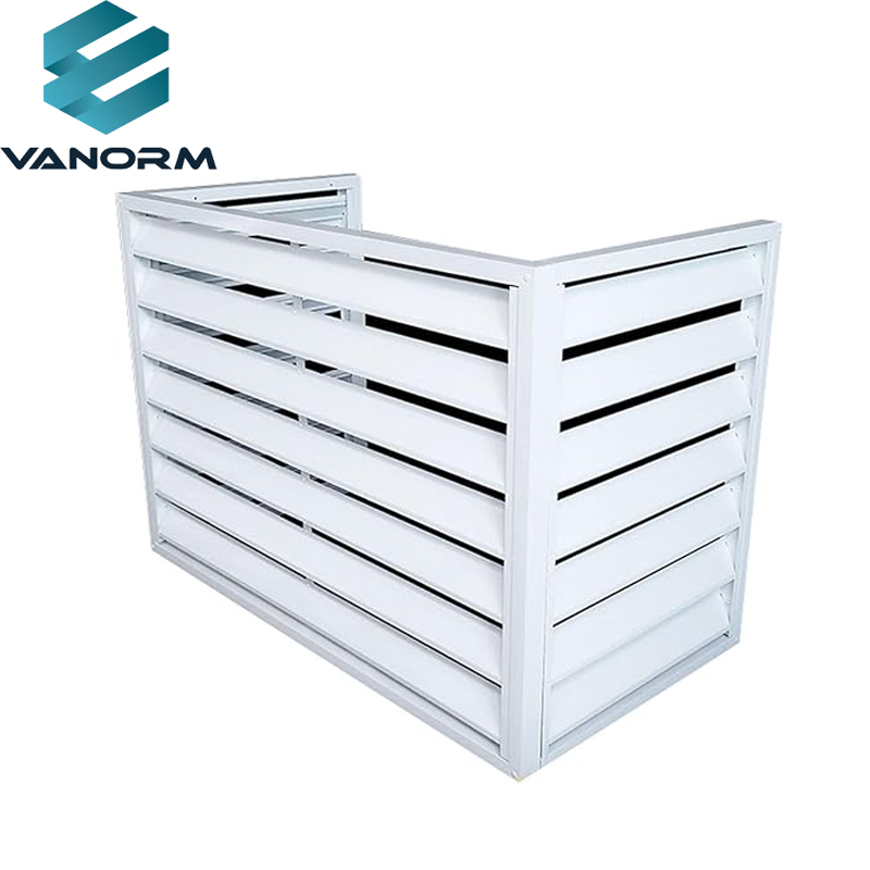 Couvercle de climatiseur en aluminium, Mini couvercle de climatiseur fendu pour unités extérieures, résistant à l'eau, Anti-grêle, conception coupe-vent