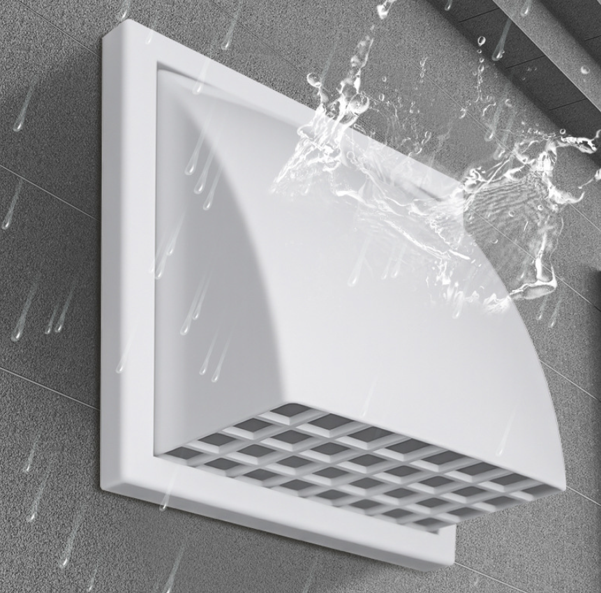 4-Inch Cross-border Exhaust Vents Exterior Wall Rainproof Ventilation Cap Wind Cover Exhaust Ventilation Vuct Outlet With Valve - Bild 6