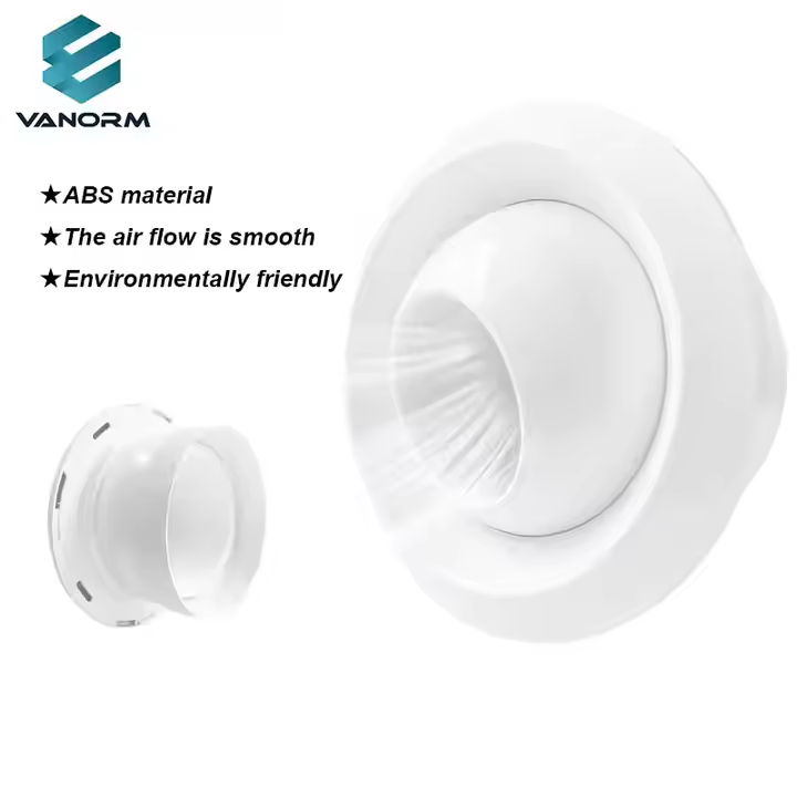 Spherical Nozzle ABS Air Outlet with Adjustable Jet Flow, Airport and Station Air Conditioning Jet Swirl Air Vent Exhaust Vent - Imagen 5
