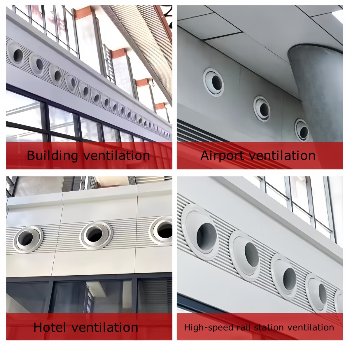 Spherical Nozzle ABS Air Outlet with Adjustable Jet Flow, Airport and Station Air Conditioning Jet Swirl Air Vent Exhaust Vent - Imagen 6