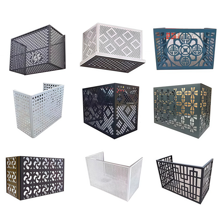 OEM Aluminum Alloy Air Conditioner Outdoor Unit Covers & Perforated Aluminum Veneers AC Protection Covers Registers & Grilles - Image 3