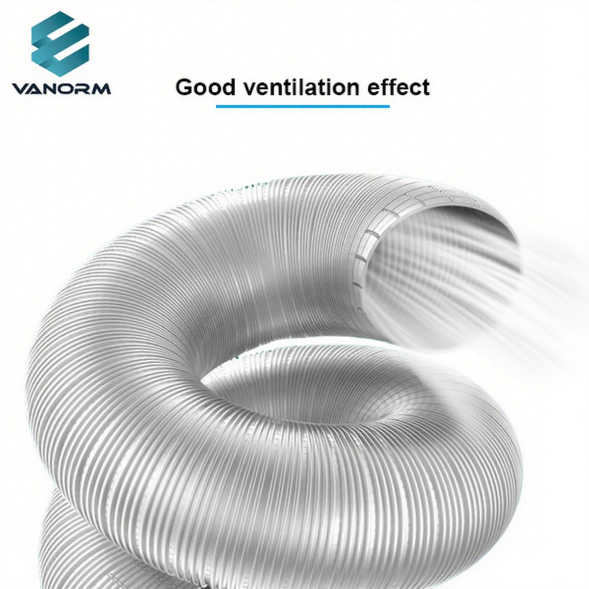 Fireproof Aluminum Foil Expansion Exhaust System Aluminum Corrugated Rigid Pipe for Cooking Fume Duct Registers & Gitter - Image 4