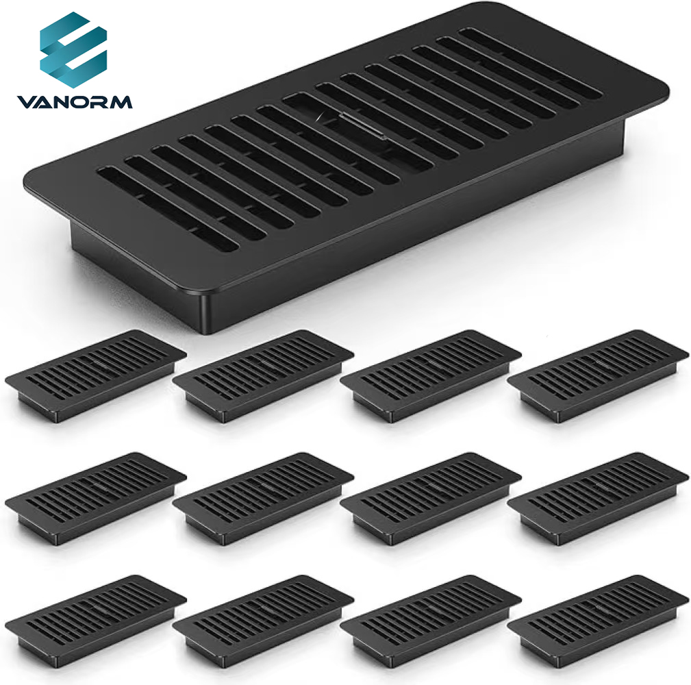 Heavy Duty 4x10 Home Floor Wall Ceiling Rust-Proof Finish Registers Grilles Vents Modern Style Floor Vents Covers