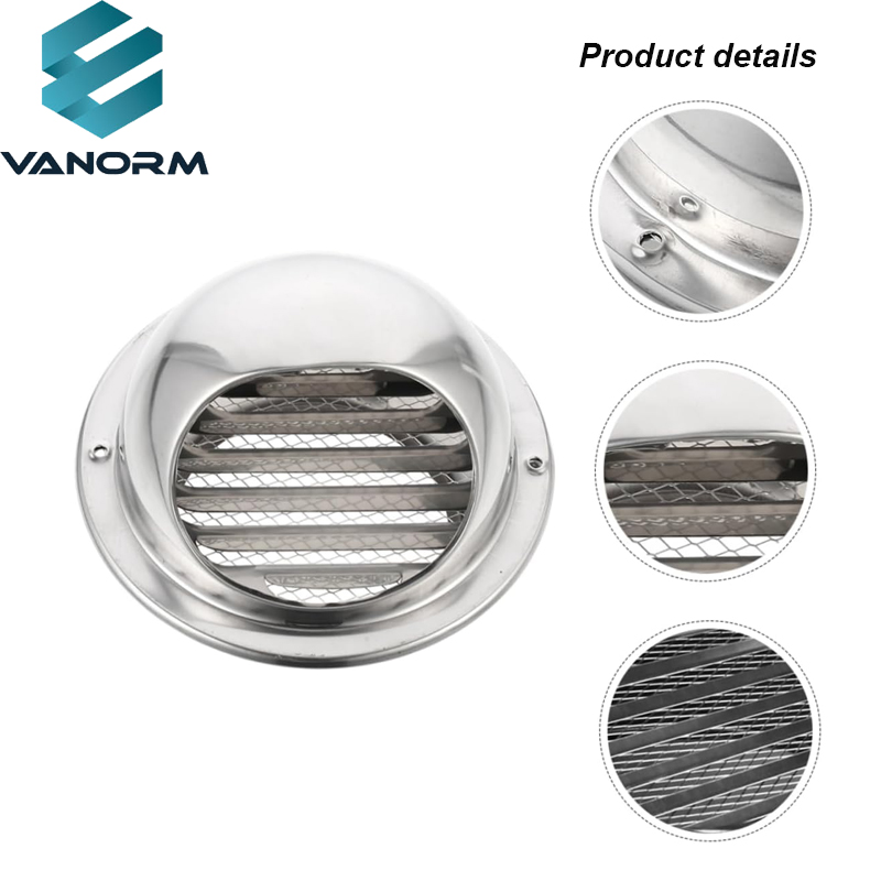 Modern Soft Stainless Steel Wall Exhaust Hole Cover New Design Screen for Outdoor Ventilation System Registers & 그릴 - 영상 2