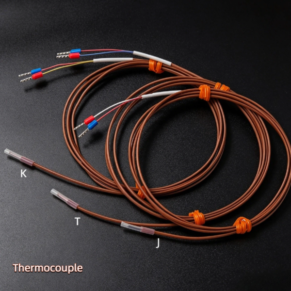 Waterproof 200 Degree Thermocouple Type K Small Size Thermocouple T Temperature Sensor J with FEP Wire 0.5m