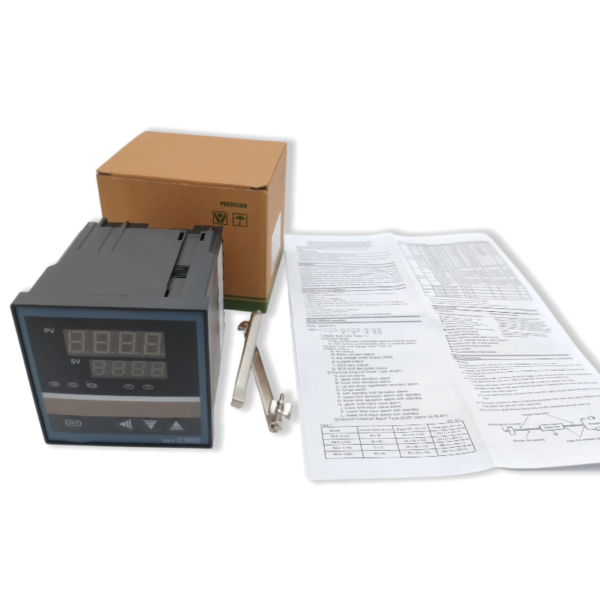 REX-C900 PID Digital Temperature Controller with Intelligent Temperature Control and Thermometer 110-240V Relay SSR Output