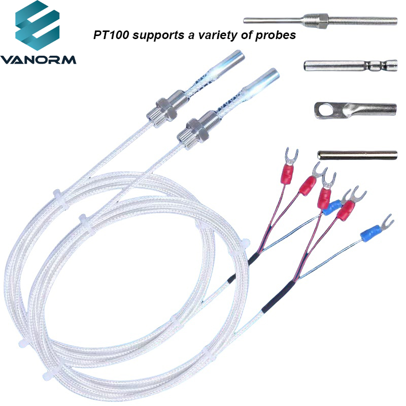 The PT100 Temperature Sensor Probe K-type Thermocouple Is Resistant to Corrosion Stainless Steel Shielding Thread Thermocouple - Image 2