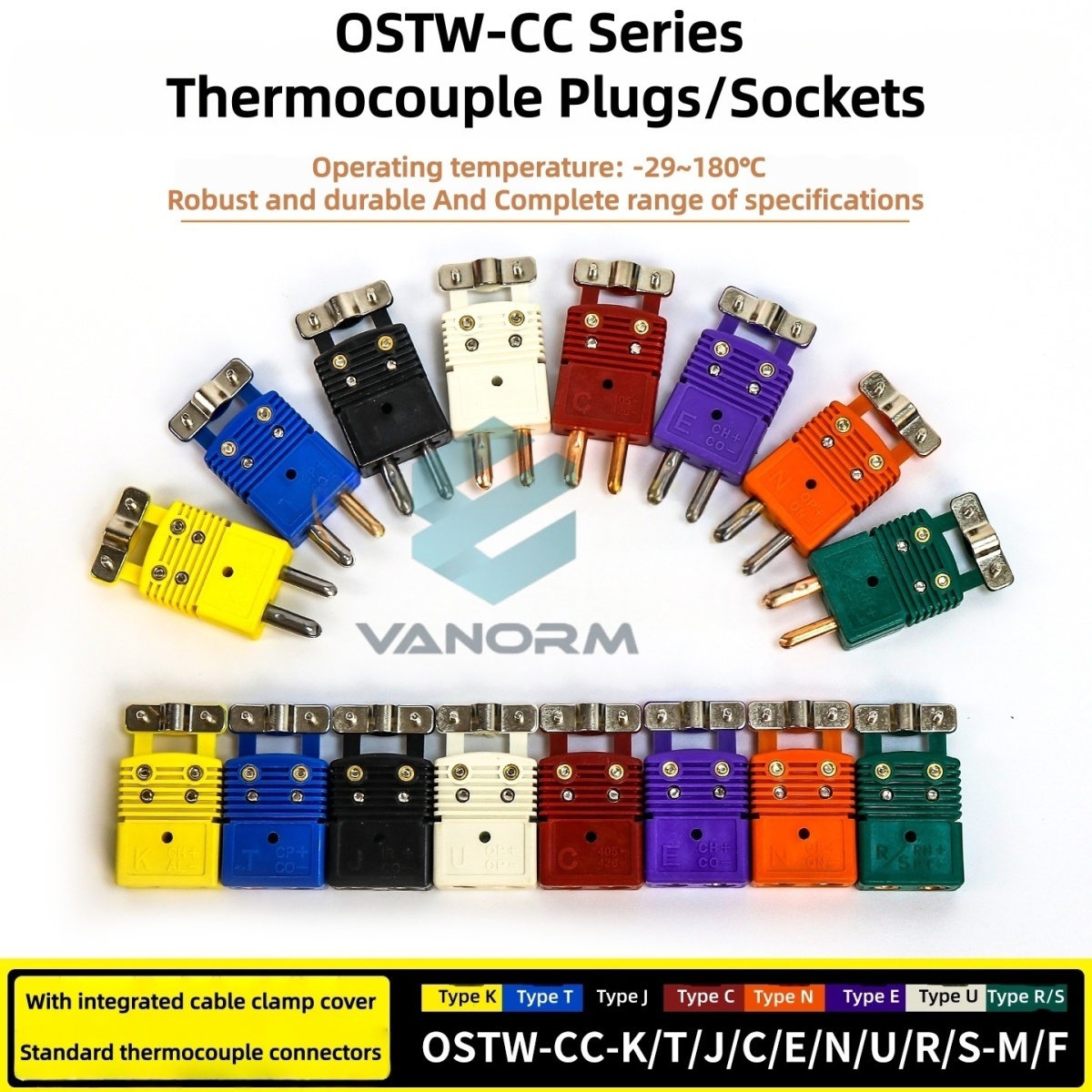 Multiple Specifications OSTW-CC Thermocouple Male Female Connector Plastic High Temperature Resistance K/T/J/E/C/N/U/R/S - Image 4