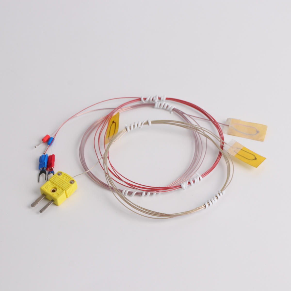 High-temperature Temperature Measuring Wire T/J/T-type Adhesive Thermocouple PFA -200+260℃ Waterproof Adhesive Probe