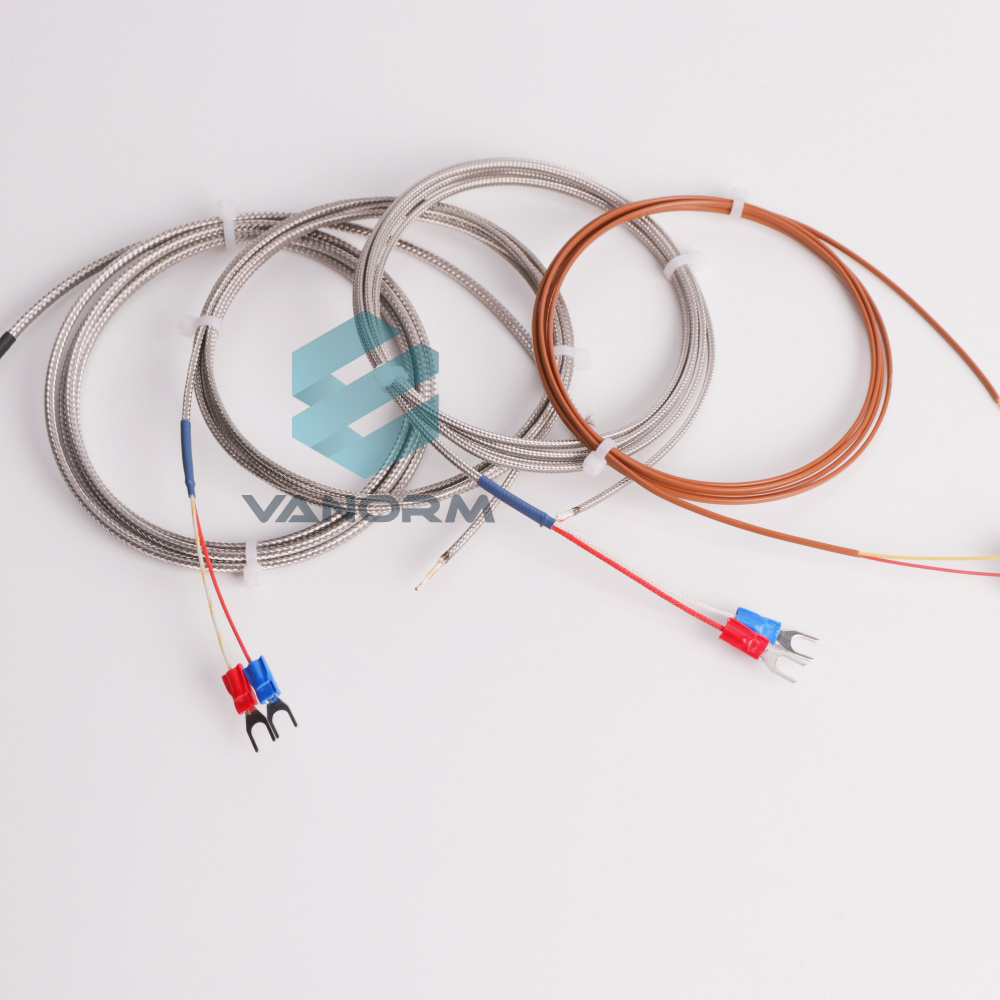 High-temperature Temperature Measuring Wire K-type Thermocouple PFA/ Ceramic Fibers / Glass Fibers Wires Solder-joint Type Probe - Image 4