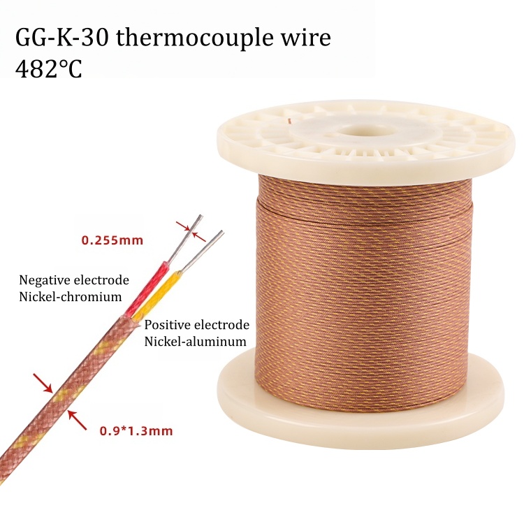 High Temperature K Type Thermocouple Wire GG-K/T/J-24/3036/40-SLE High Precision Temperature Measuring Wire 0-482℃ - Imagem 5