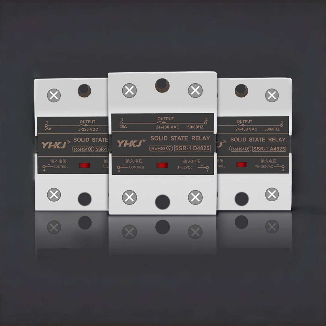 SSR-Series Single-phase Solid-state Relay for DC Control with AC Output SSR-40DA D4810 D4825 D4860