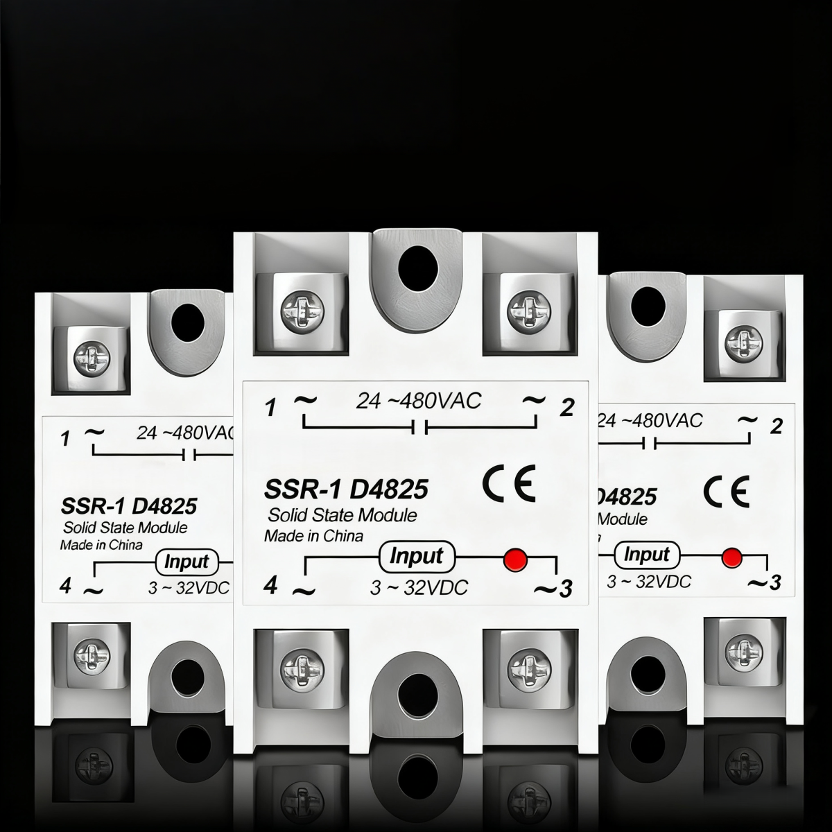 Single-phase 12v 24v 220v Solid-state Relay DC to AC 10DA 25DA 40DA 50DA 75DA 100DA 3 Phase Solid State Relay SSR - Image 2