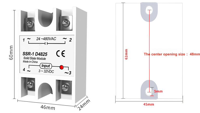 Single-phase 12v 24v 220v Solid-state Relay DC to AC 10DA 25DA 40DA 50DA 75DA 100DA 3 Phase Solid State Relay SSR - Image 4