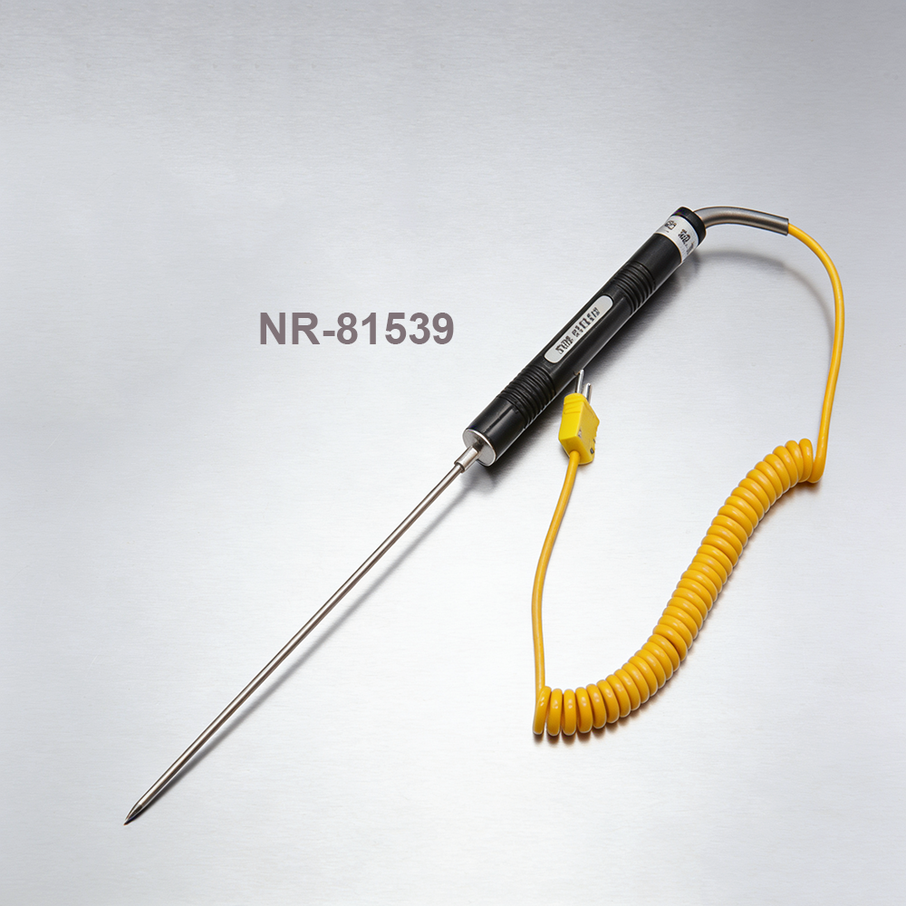 NR-81539 K-type Sharp Tip Thermocouple Temperature Sensor Probe Handheld Sheath for Temperature Measurement High Temperature