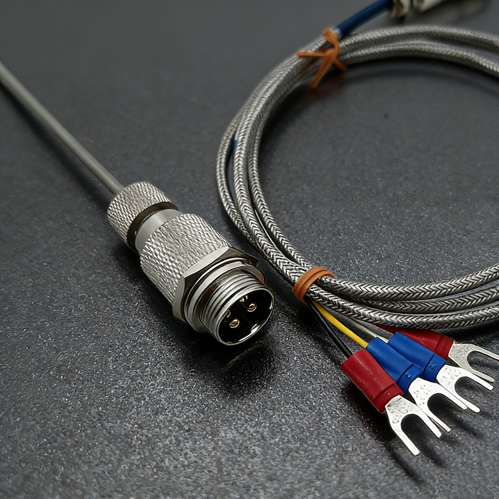 High Quality Pt100 Thermocouple 4 Wire RTD Sensor K/S/N Thermocouple Temperature Sensor With Aviation Connector
