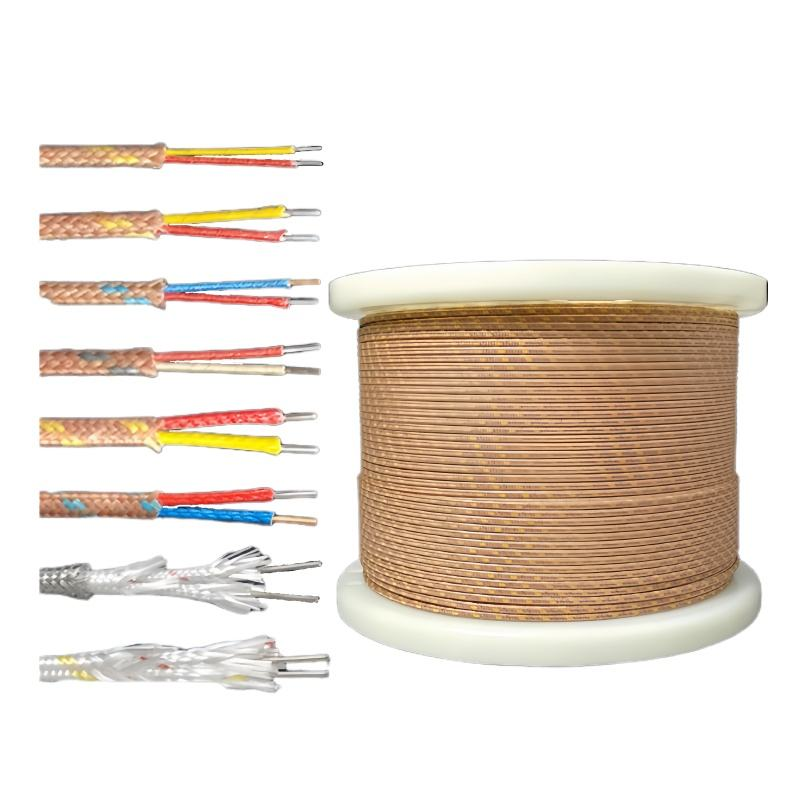 K Type Thermocouple Compensation Wire Supported HH-K-24-SLE Customizable Fiberglass Insulated Extension Cable - Image 2