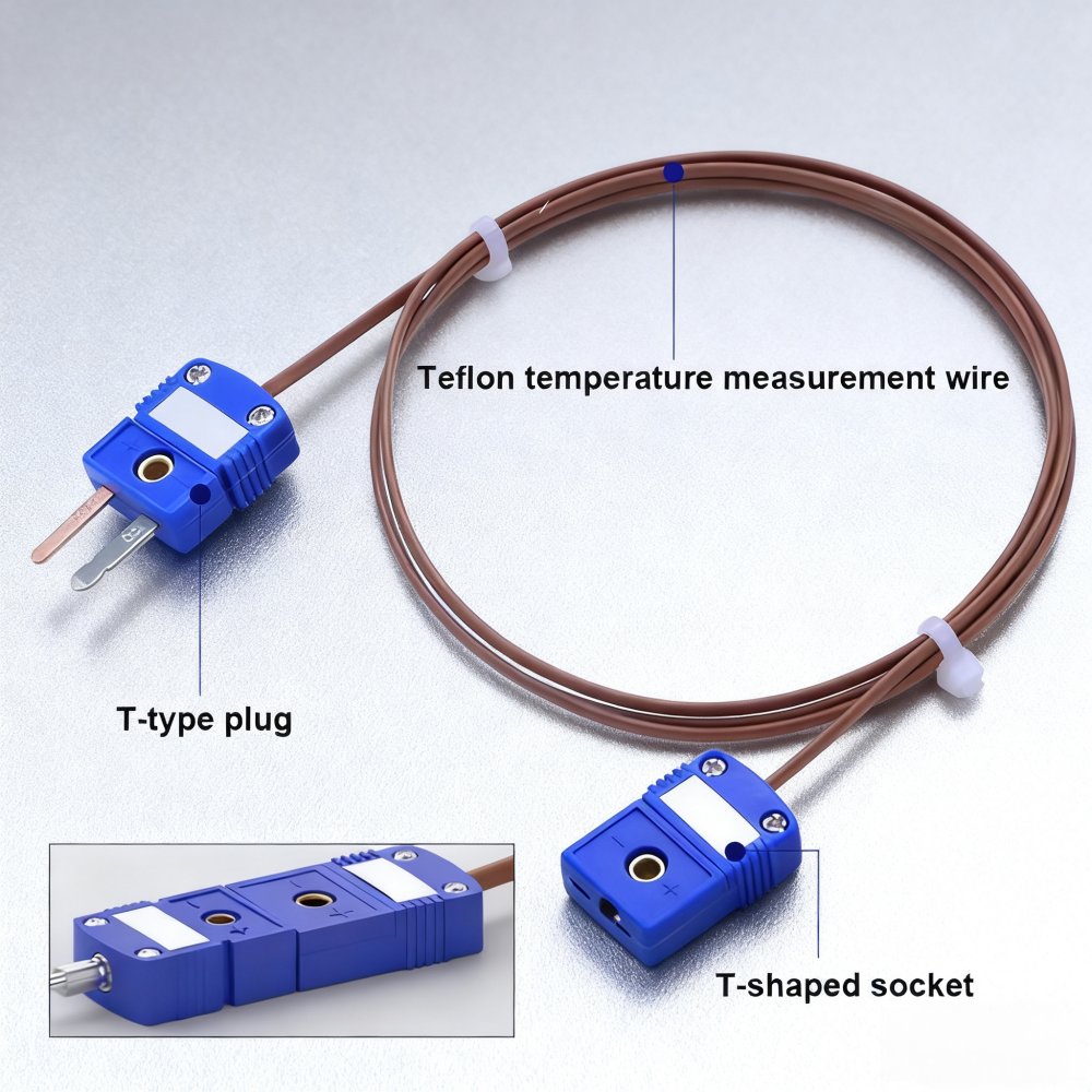 High-precision Waterproof Thin Film Probe T K Type Self-adhesive Thermocouple Surface Temperature Sensors