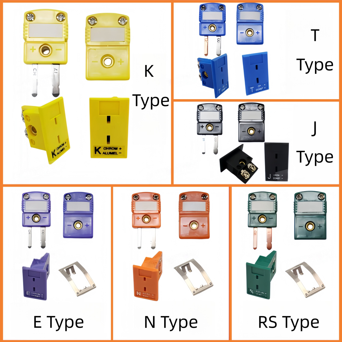 Industrial High-Temperature K-type Thermocouple Plug Socket SMPW/HMPW-K/T/J/E/N/U/R/S-M/F Connector Male and Female - Imagem 5
