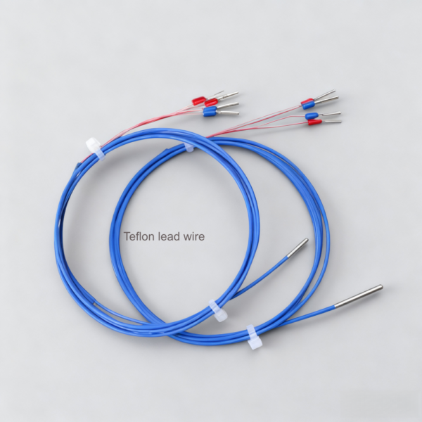 PT100 Temperature Sensor Thermal Resistance Temperature Probe with  Diameter of 1mm 1.5mm Ultra-fine Low-temperature Type Probe