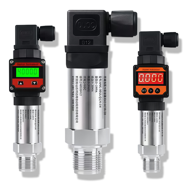High Precision Pressure Transmitter 4-20mA Pressure Transmitter Sensor with Digital Display Water/Air/Hydraulic Pressure