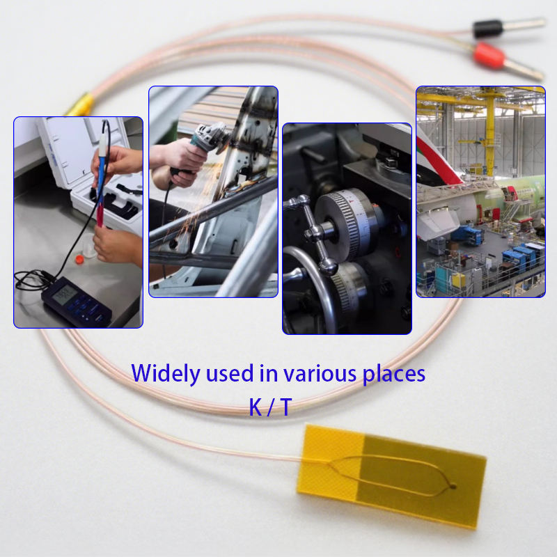 OEM 25mmx15mm Self-Adhesive Polyimide K/T Thermocouple Fast Response Surface Mount OEM Customizable Temperature Probe - Bild 6