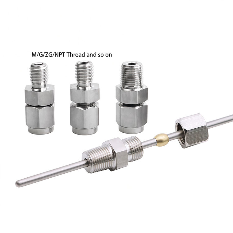 Movable Ferrule Thread Adjustable M6 M8 PT1/8 Screw Industrial Use B/R/S/K/N/J/T Thermocouple OEM & ODM Supported - Image 4