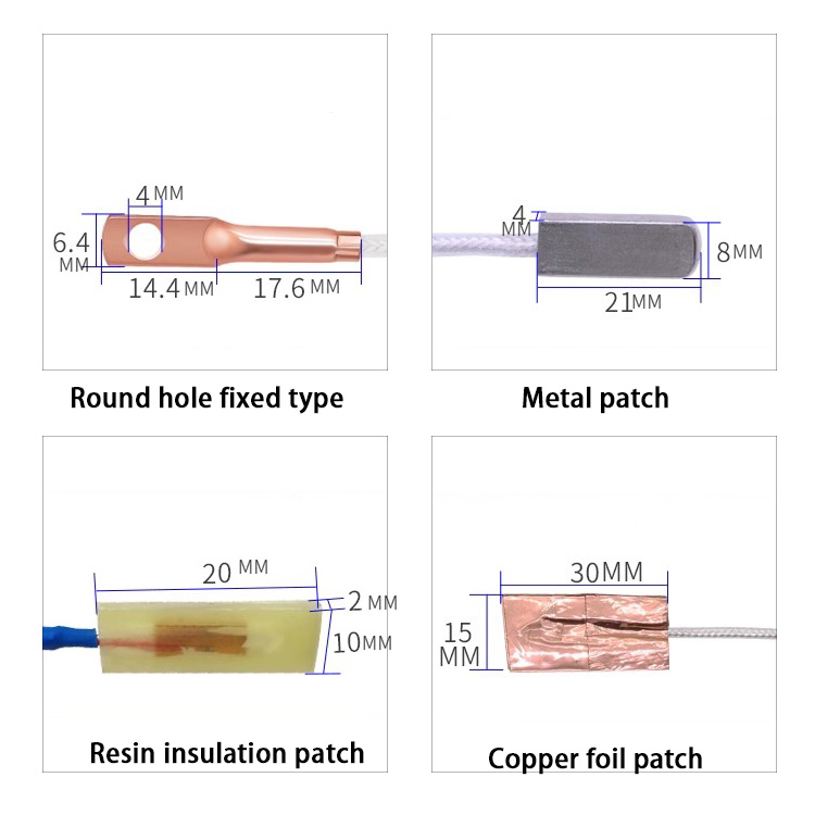 25mmx15mm Self-Adhesive Polyimide K/T Thermocouple Fast Response Surface Mount Customizable OEM Support - Image 5