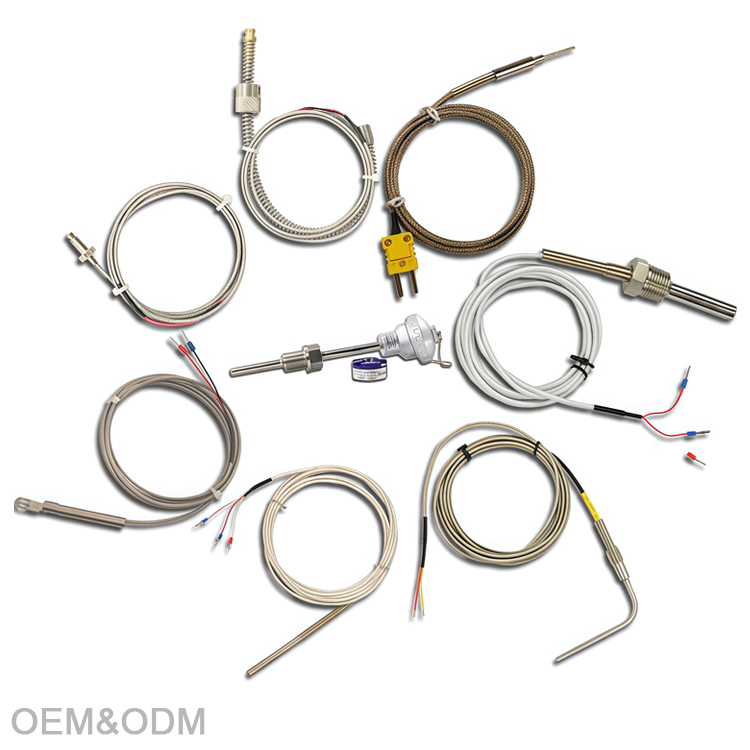 RTD Sensor SS304 M8 291 Thread Type Pt100 Temperature Sensor K J E Type Thermocouple Temperature Sensor 1m Wire - Image 5