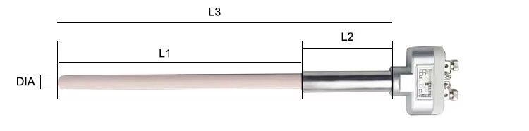 0-1800 B R S Type Thermocouple With Ceramic Protecting Tube for Monocrystal Furnace K J E Thermocouple Sensor - Image 4