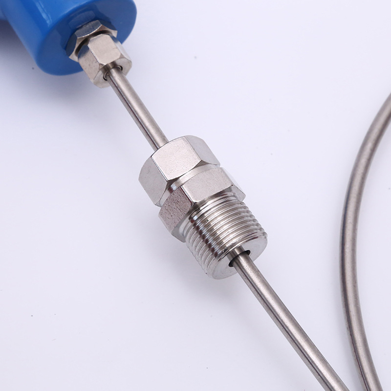 WRNK-191 131 291 K Type Thermocouple 0-1200c Armored Mineral Insulated Thermocouple 5*300mm 0-1300c Flexible Bendable Sheath - Pilt 3