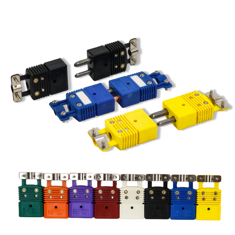 OSTW-CC Series Thermocouple Type K/T/J/E/C/N/U/R/S Connector Plastic Pair Plug With High Temperature Material