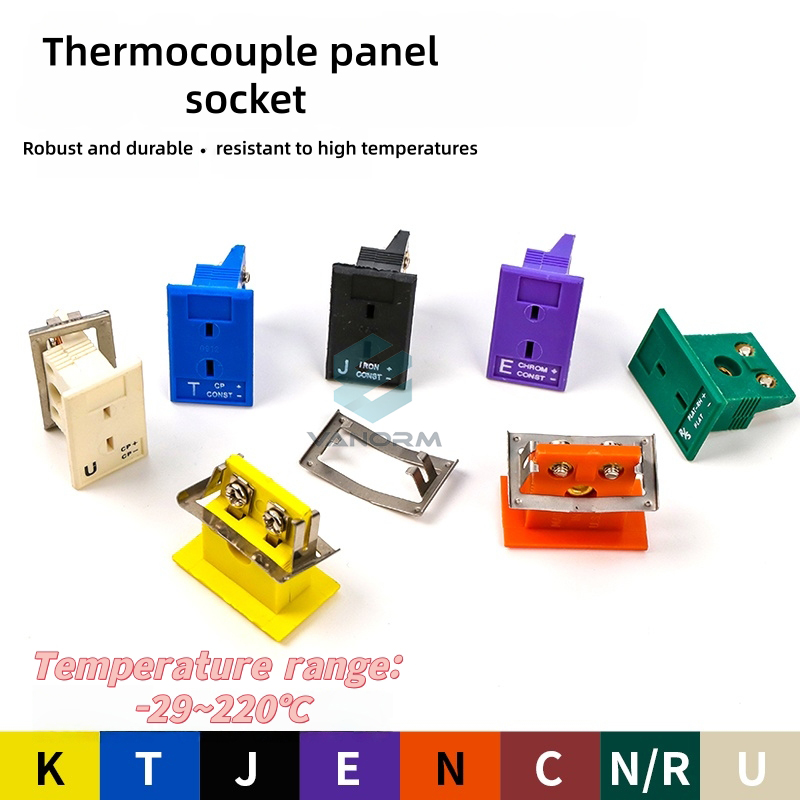 MPJ-K/T/J/E/R/S/U Type Thermocouple Type K Panel and Sockets Temperature-sensing Connectors Thermocouple J T S - Bild 2
