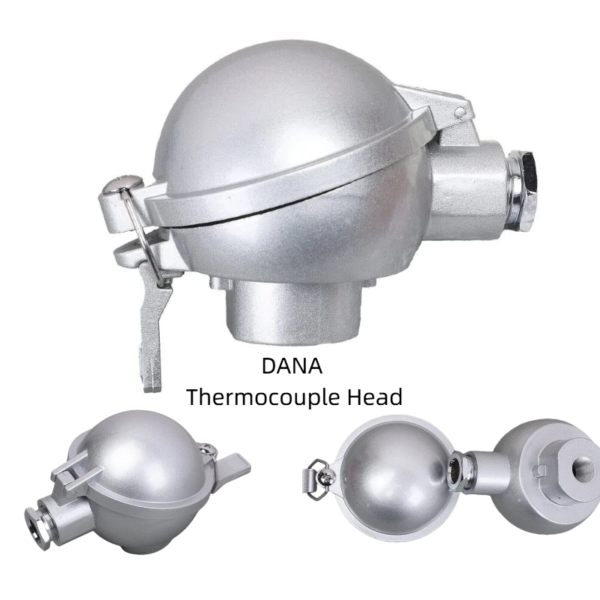 OEM Round Type Industrial DANA Thermocouple Head With Junction Box Thermocouple Accessories JIS Standard