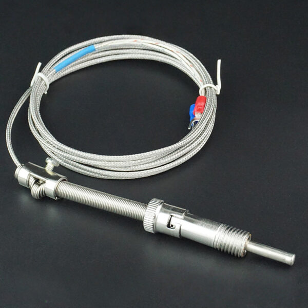 OEM M12 K Type Thermocouple Spring Bayonet Temperature Sensor Thermocouple Type K