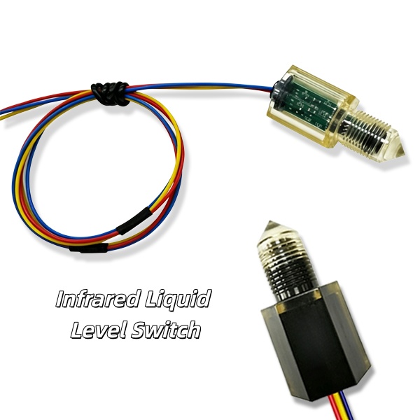 24V Optical Infrared Liquid Level Switch Fast Response Digital Fluid Level Switch Water Tank Level Sensor Photoelectric Sensor