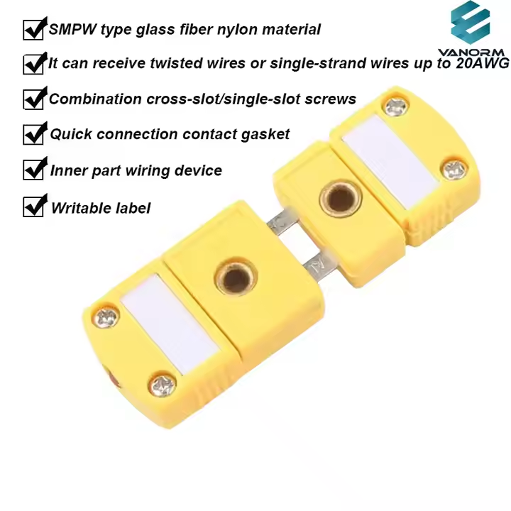 Round and Mini Plugs and Sockets Temperature-sensing Wire Connectors Male and Female Connectors for K Type Thermocouple Wire - Image 5