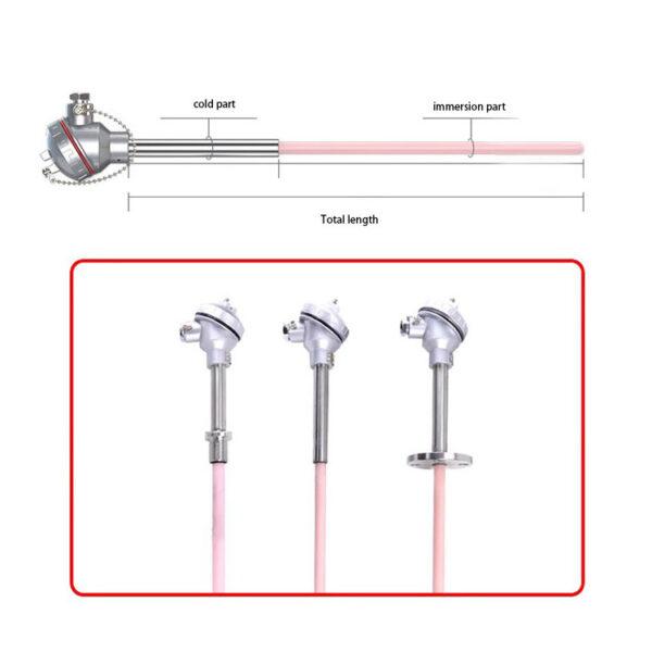 VANORM Platinum-Rhodium S-Type Thermocouple WRP130 B Scale Stainless Steel Temperature Measurement 1600 2-Year Warranty Serial