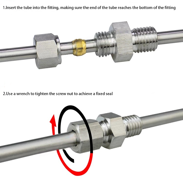 M6 M8 PT1/8 Stainless Steel Thermocouple/Pt100 Sensor Movable Thread Adjustable Ferrule Fitting Screw - Pilt 3