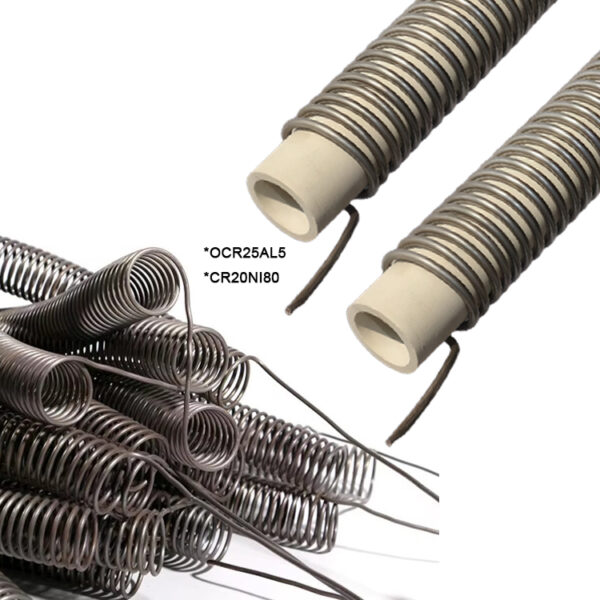 Ni80Cr20 Coiled Resistance Wire Round Elements Nichrome Wire Heat Resistance Heating Coil FeCrAl Heating Resistant Wire
