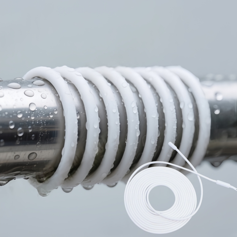 220V Cold Storage Drainage Defrost Heating Line Fan Coil Water Pipe Waterproof Heating Wire Silicone Electric Heating Cable