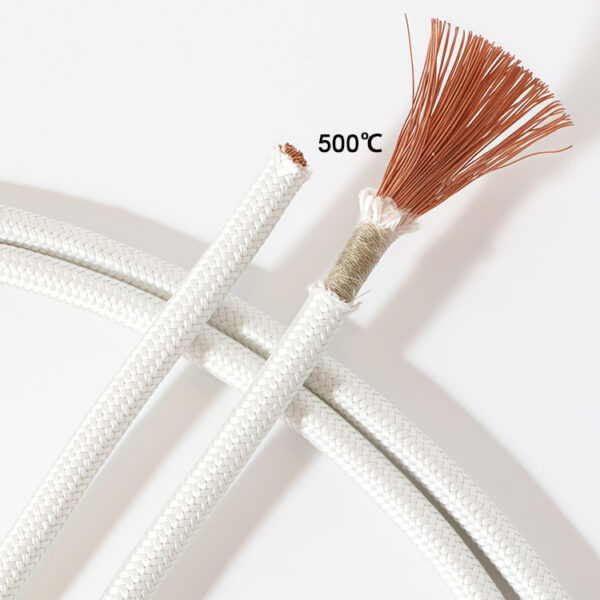 1mm2 500C Fiberglass Braid High Temperature Wire Cable Pure Copper Fire Resistance Mica Cable Heat Resistant Cable